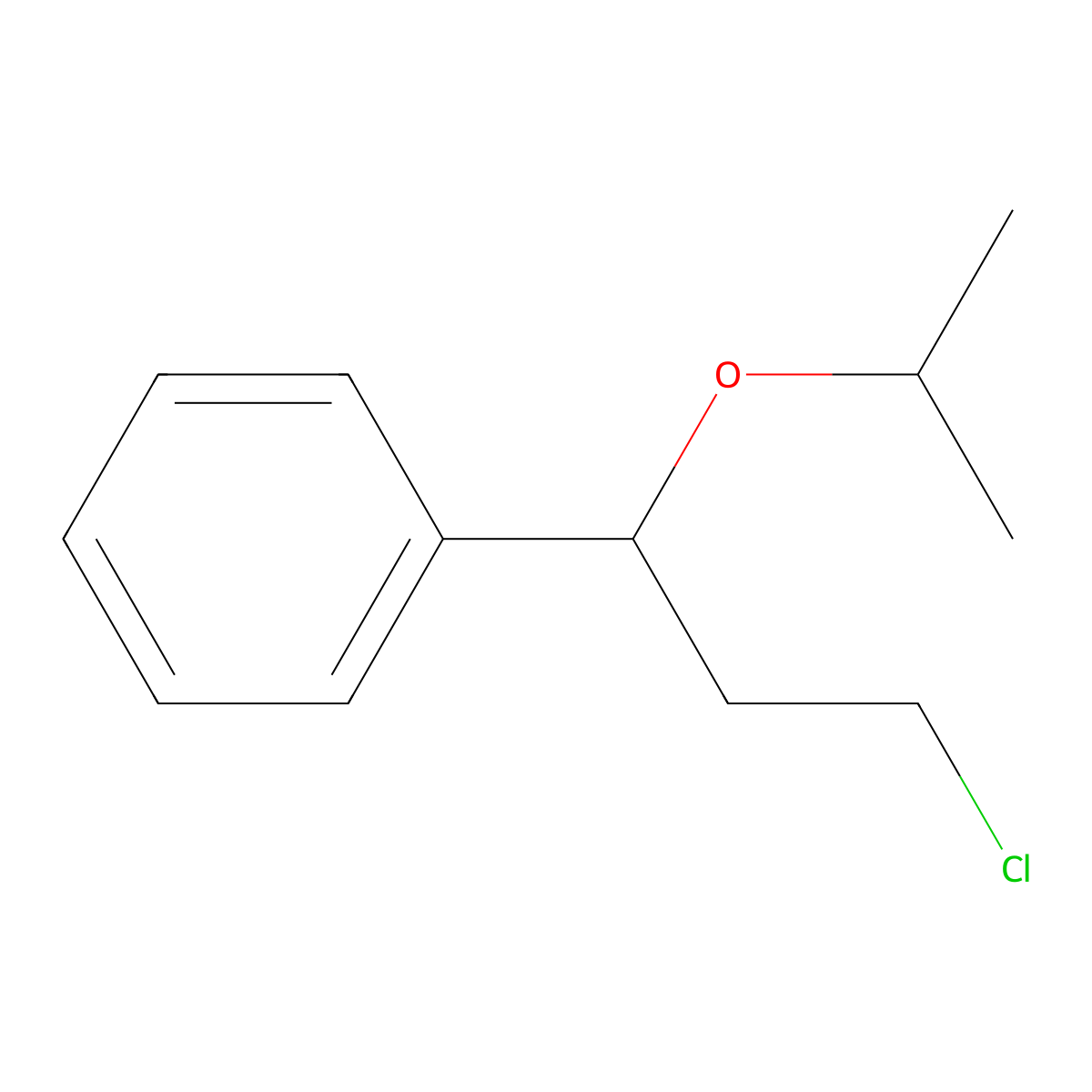 (3-Chloro-1-(1-methylethoxy)propyl)benzene molecular structure, CAS 6965-76-0