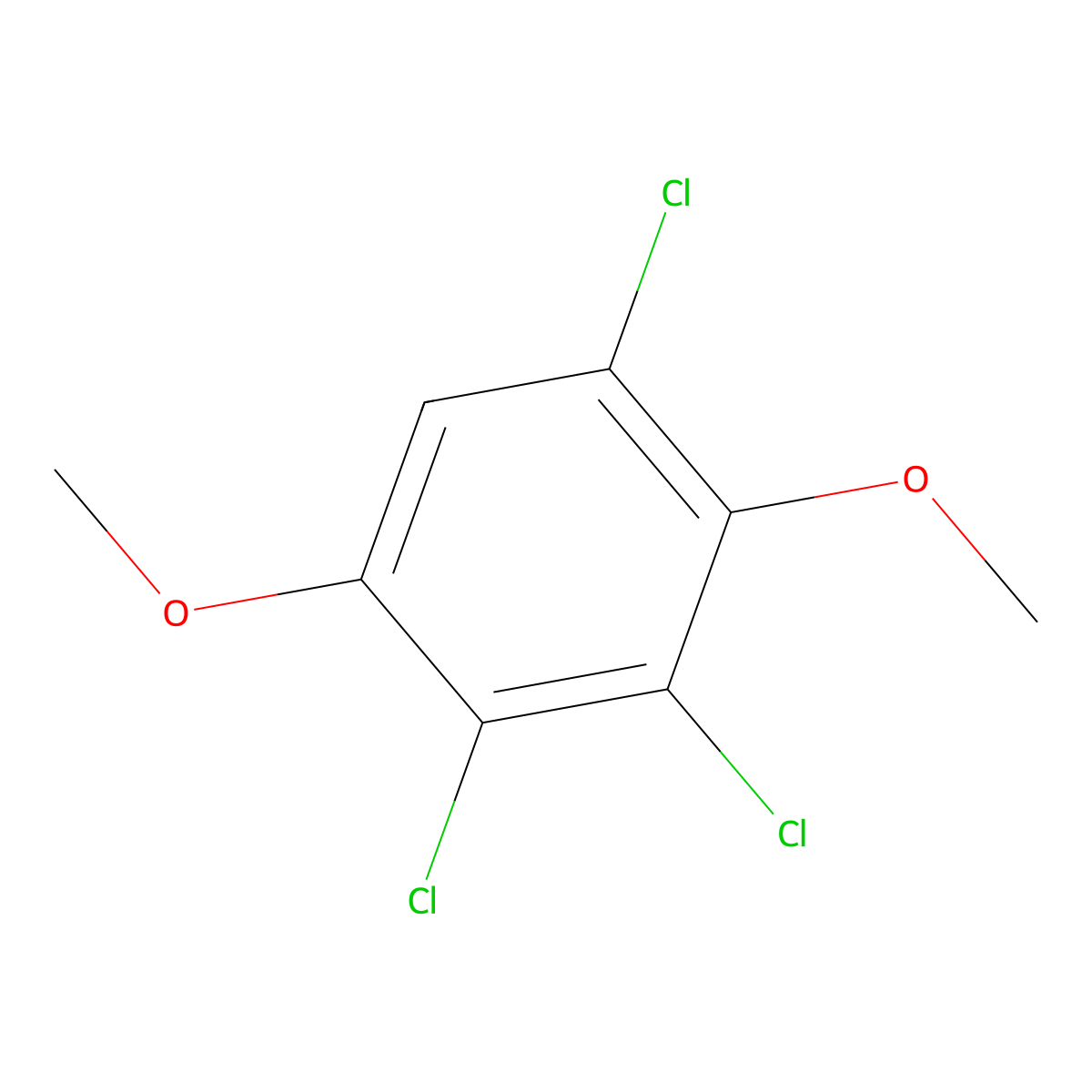 1,3,4-Trichloro-2,5-dimethoxybenzene molecular structure, CAS 69653-71-0