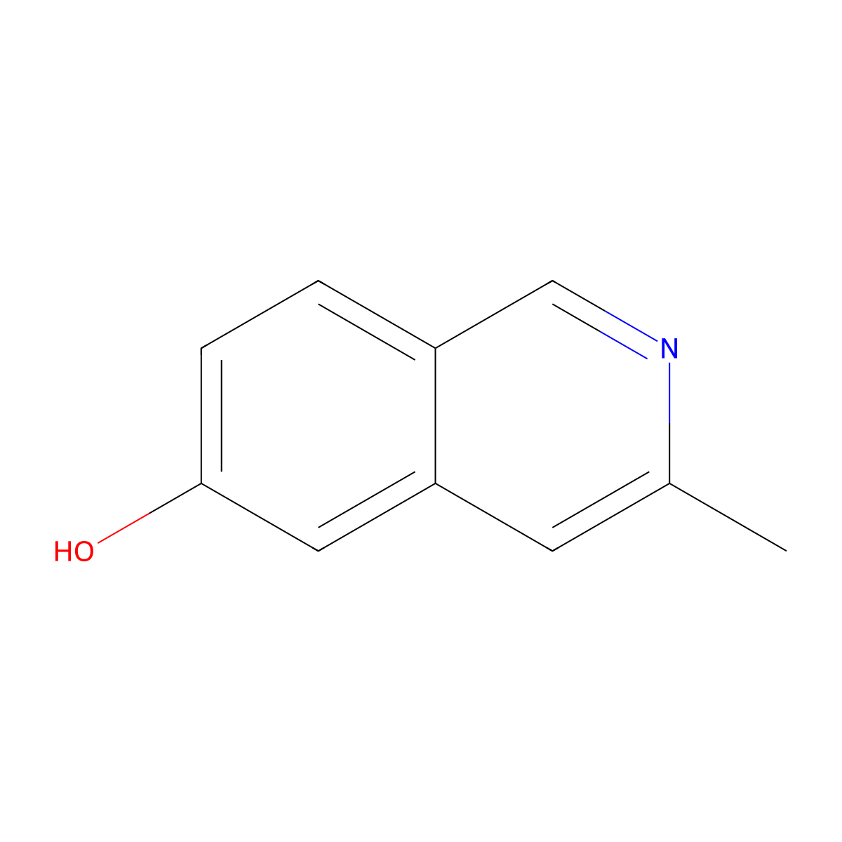 3-Methylisoquinolin-6-ol molecular structure, CAS 696575-22-1