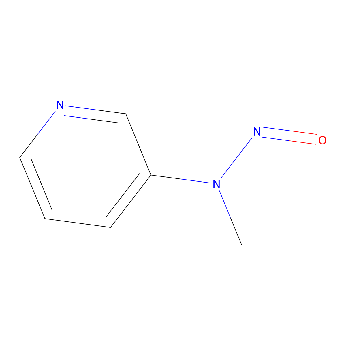 3-Nitrosomethylaminopyridine molecular structure, CAS 69658-91-9
