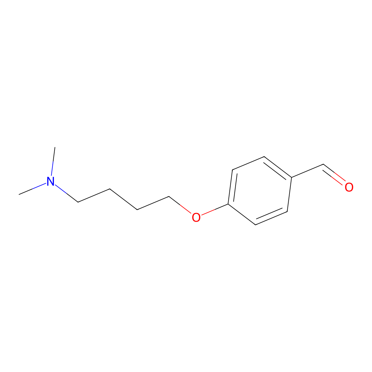 4-(4-(Dimethylamino)butoxy)benzaldehyde molecular structure, CAS 696588-40-6