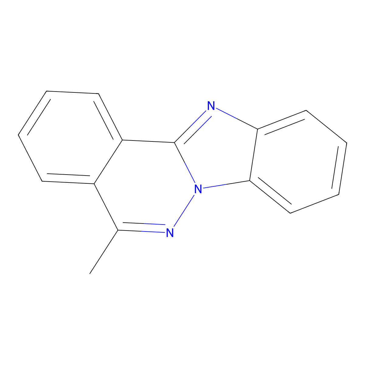 5-Methylbenzimidazolo[2,1-a]phthalazine molecular structure, CAS 696598-03-5