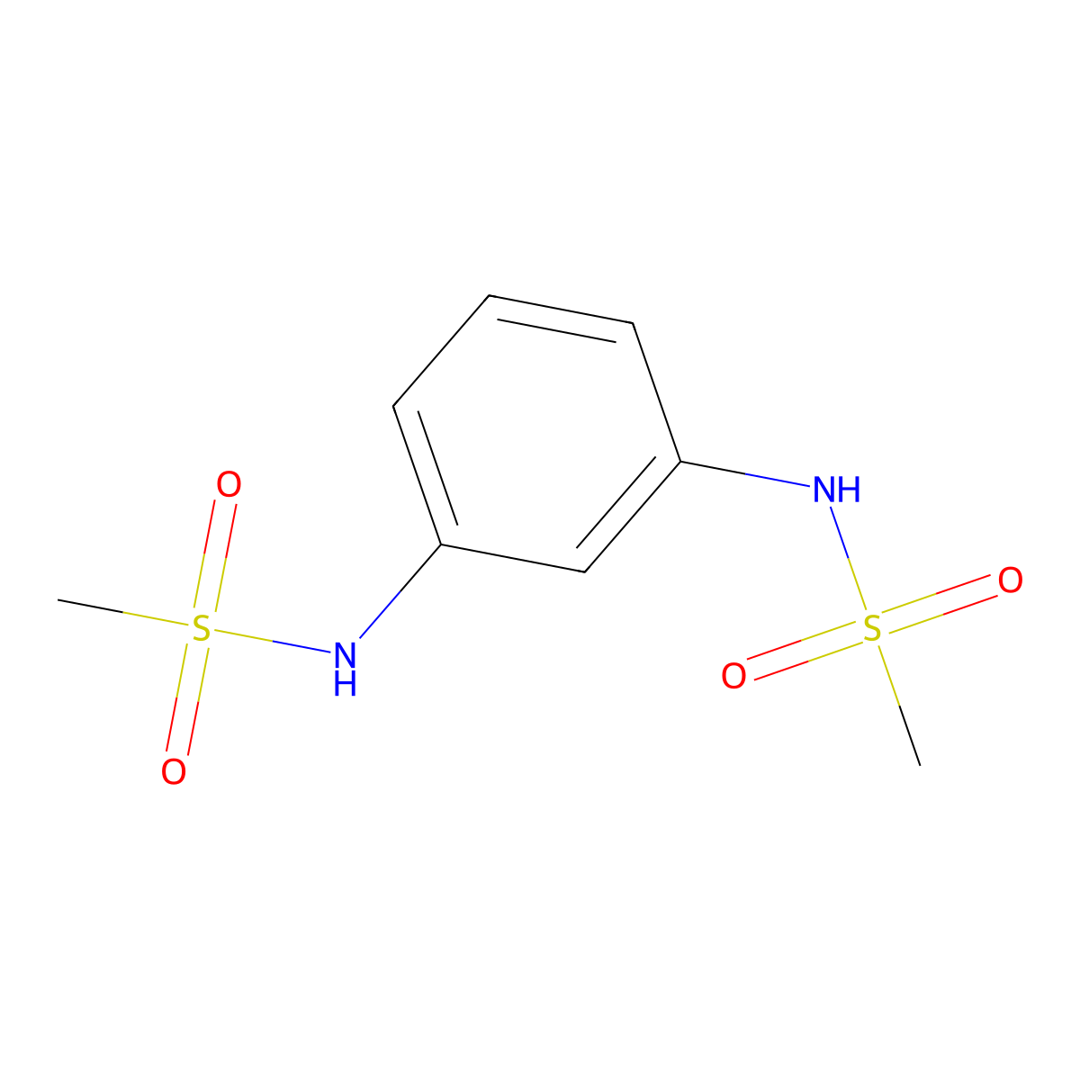 N,N'-(1,3-Phenylene)dimethanesulfonamide molecular structure, CAS 6966-38-7
