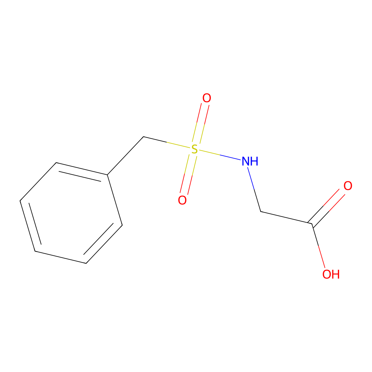 [(Benzylsulfonyl)amino]acetic acid molecular structure, CAS 6966-44-5
