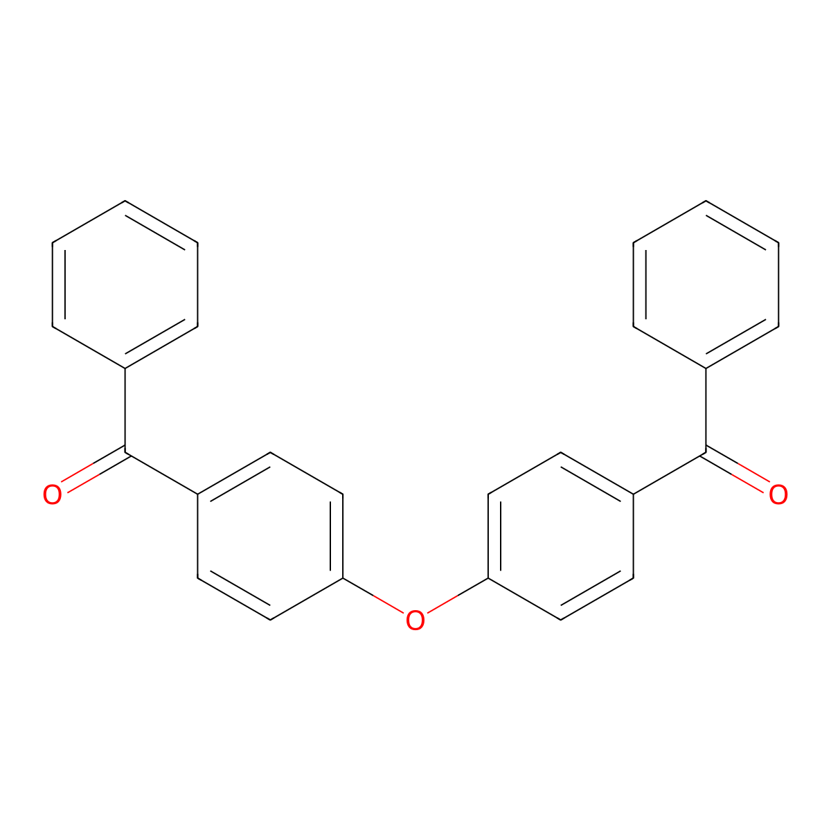 (4-(4-Benzoyl-phenoxy)-phenyl)-phenyl-methanone molecular structure, CAS 6966-89-8