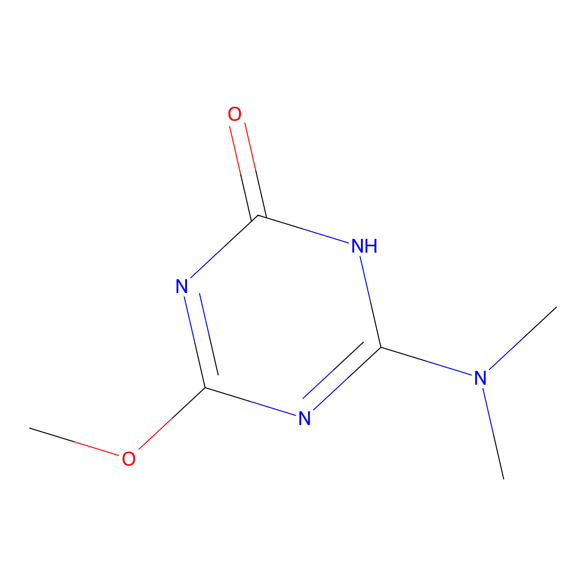 4-(Dimethylamino)-6-methoxy-1,3,5-triazin-2-ol molecular structure, CAS 696608-77-2