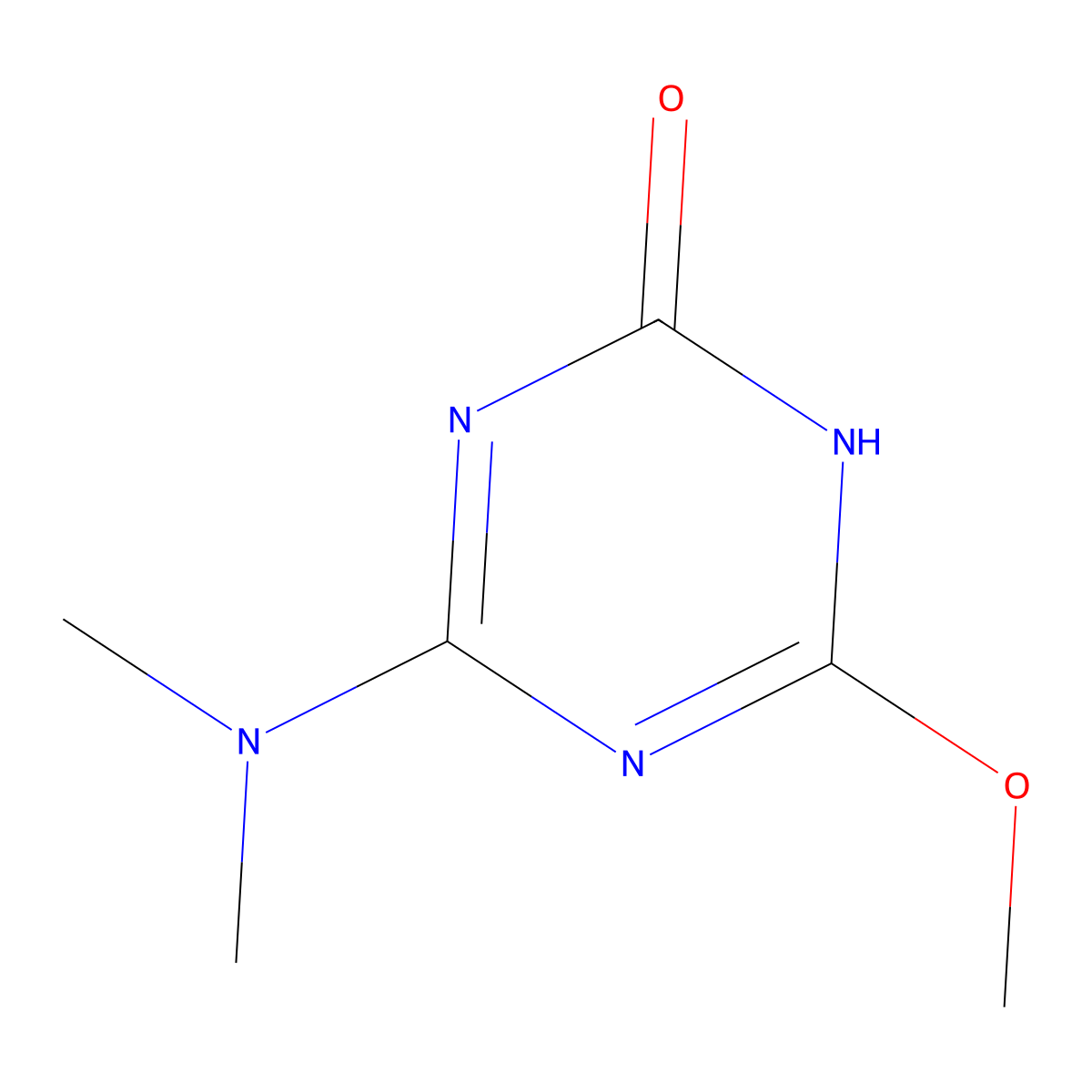 4-(Dimethylamino)-6-methoxy-1,3,5-triazin-2-ol molecular structure, CAS 696608-77-2
