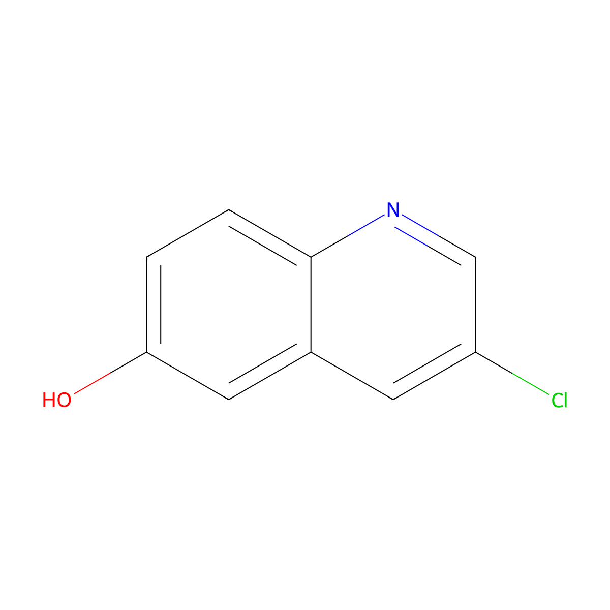 3-Chloroquinolin-6-ol molecular structure, CAS 696612-04-1