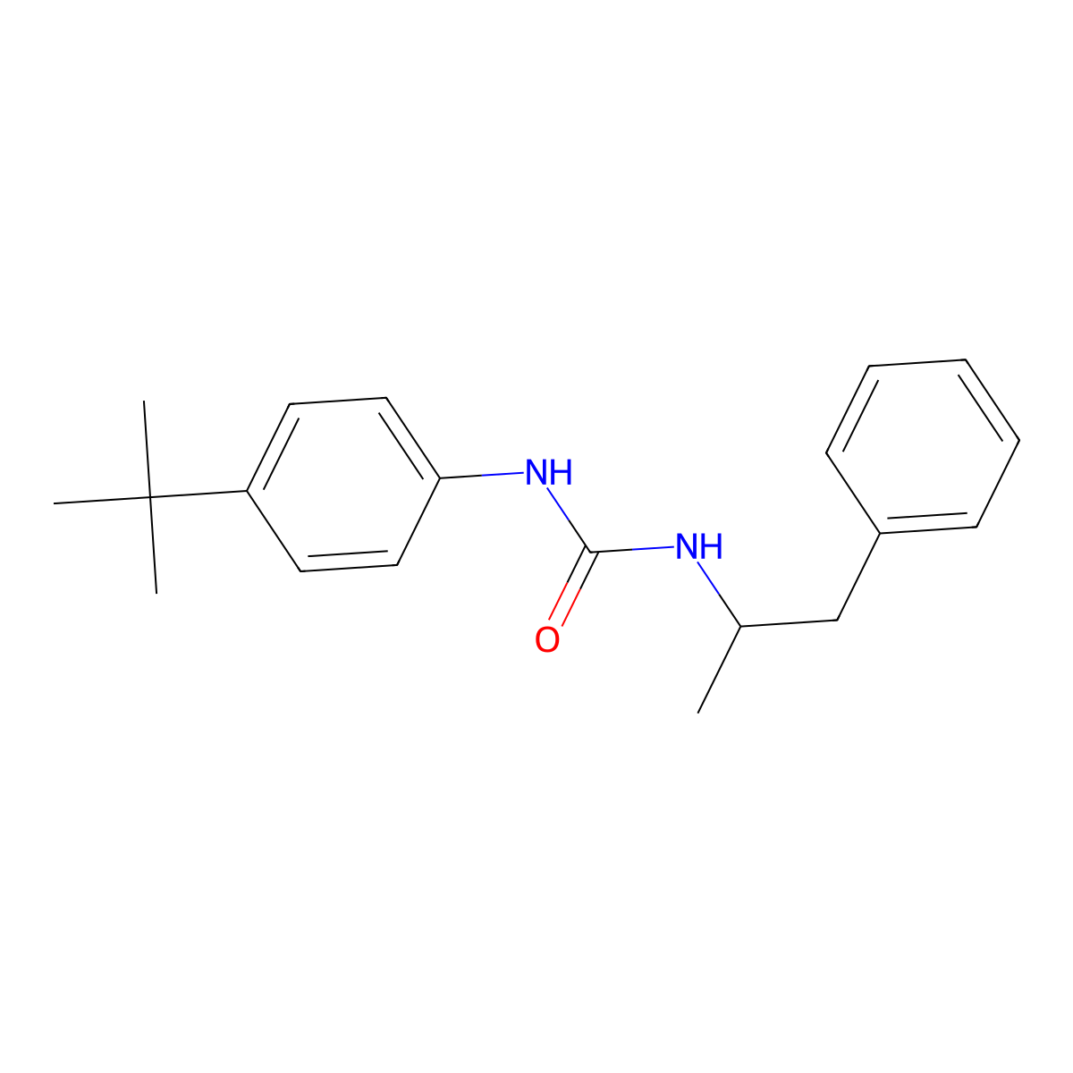 1-(4-Tert-butylphenyl)-3-(1-phenylpropan-2-yl)urea molecular structure, CAS 696619-94-0