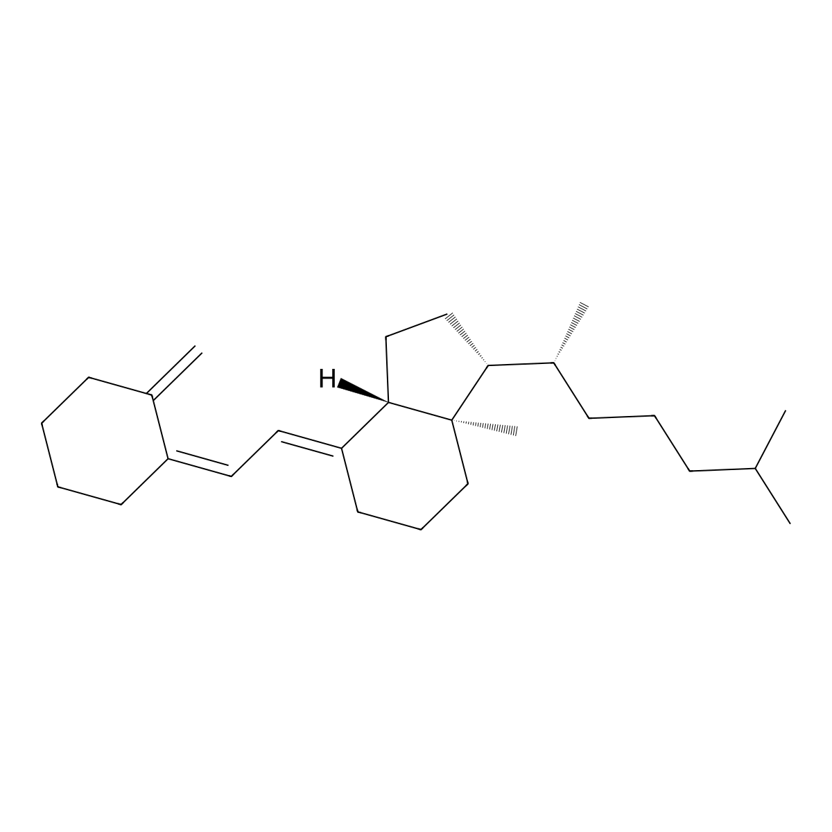 3-Deoxyvitamin D3 molecular structure, CAS 69662-75-5