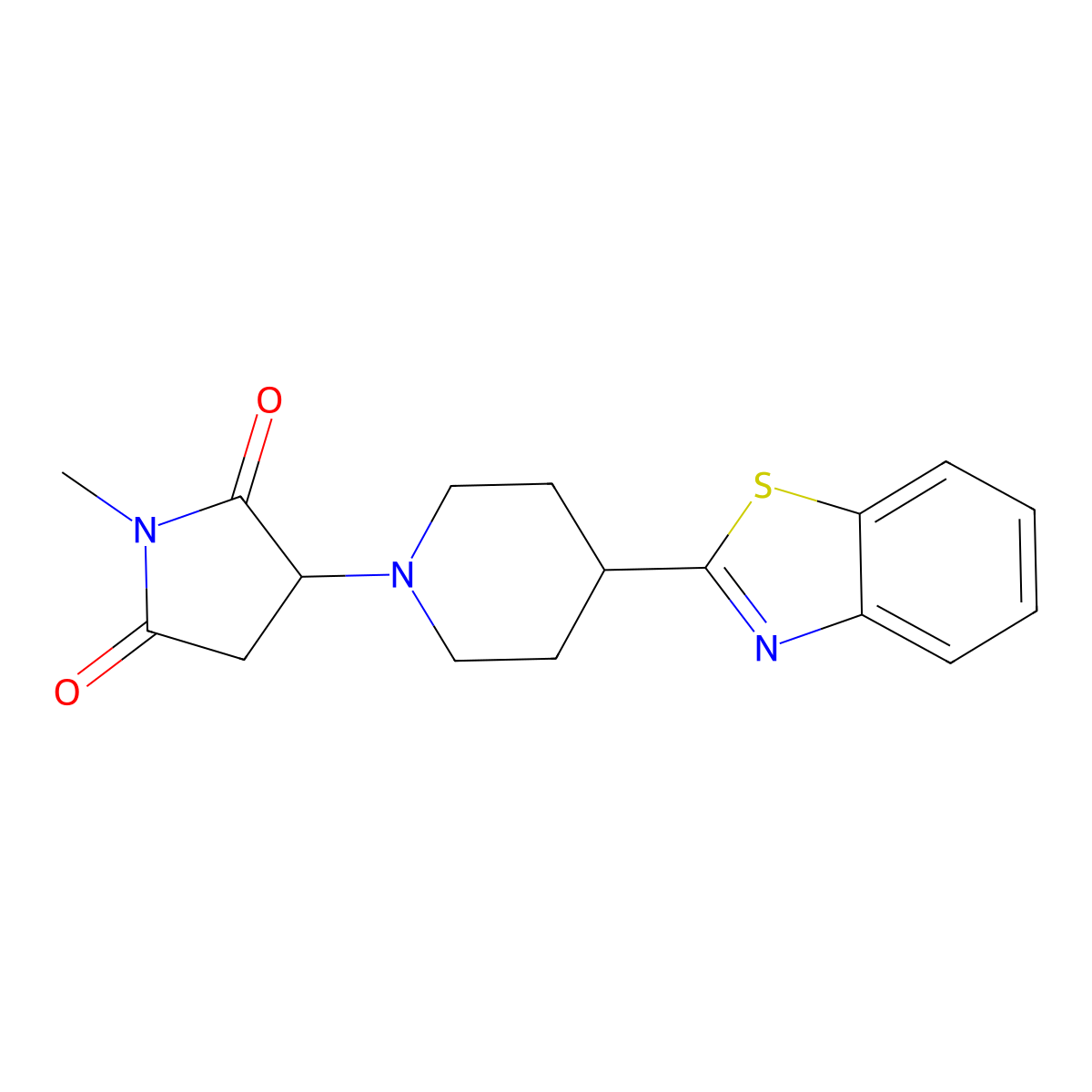 3-[4-(1,3-Benzothiazol-2-yl)piperidin-1-yl]-1-methylpyrrolidine-2,5-dione molecular structure, CAS 696620-72-1