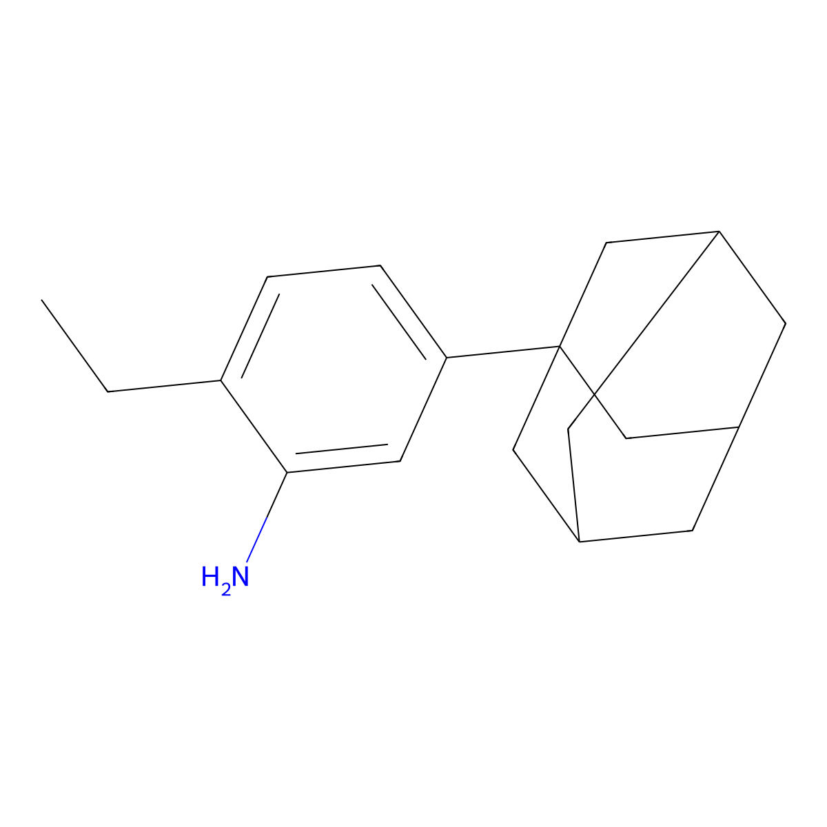 [5-(1-Adamantyl)-2-ethylphenyl]amine molecular structure, CAS 696621-80-4