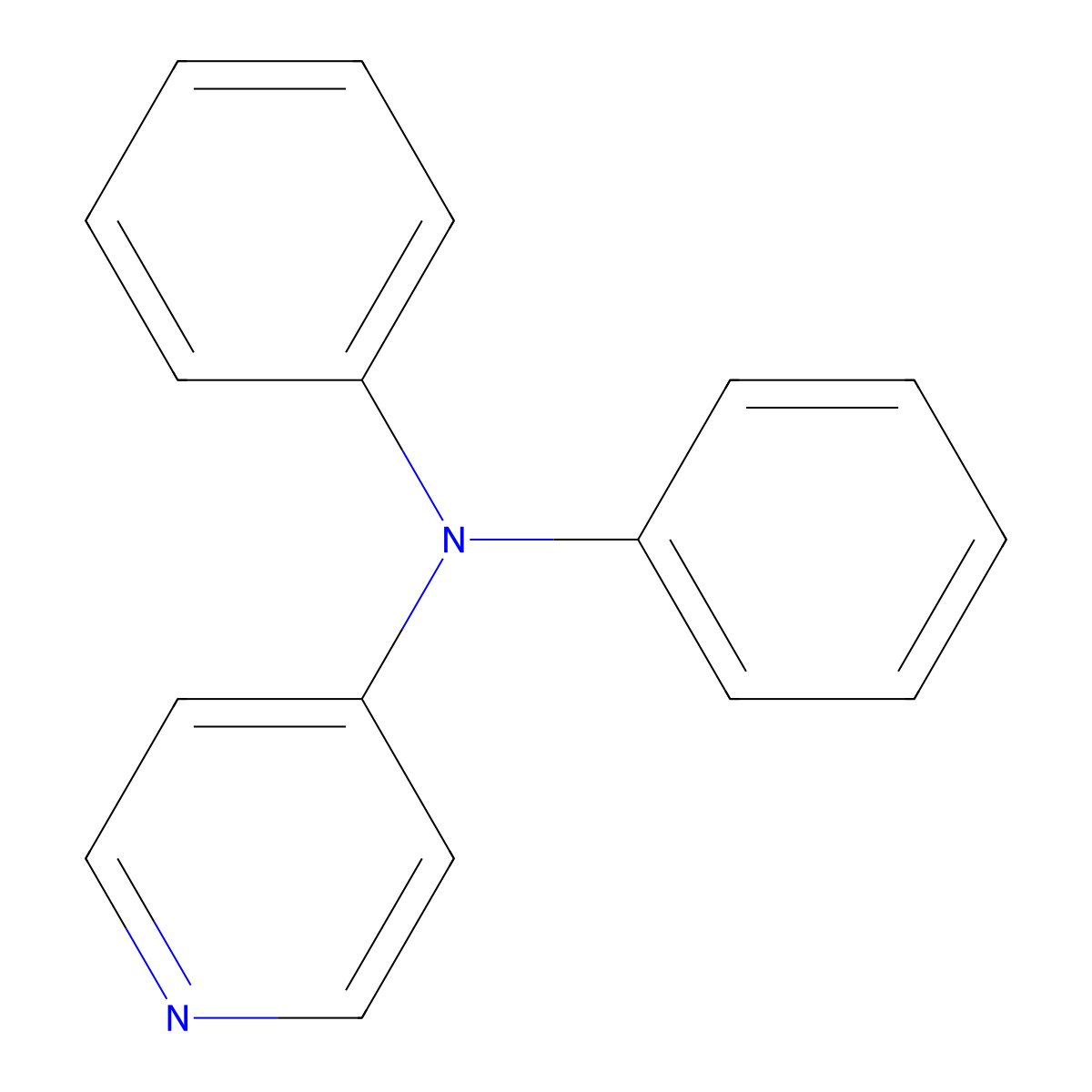 N,N-diphenylpyridin-4-amine molecular structure, CAS 69663-19-0