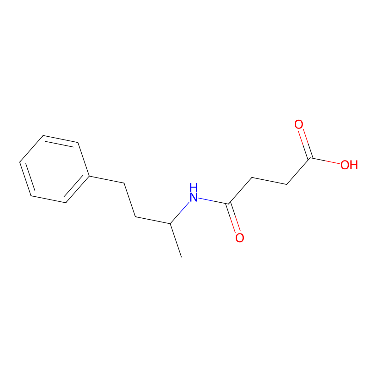4-Oxo-4-(4-phenylbutan-2-ylamino)butanoic acid molecular structure, CAS 696631-25-1