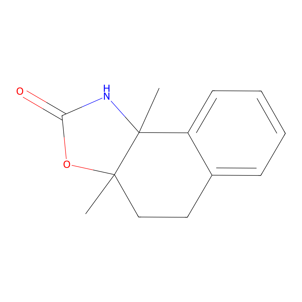 3a,9b-Dimethyl-1,4,5,3a,9b-pentahydrobenzo[e]benzoxazol-2-one molecular structure, CAS 696635-52-6