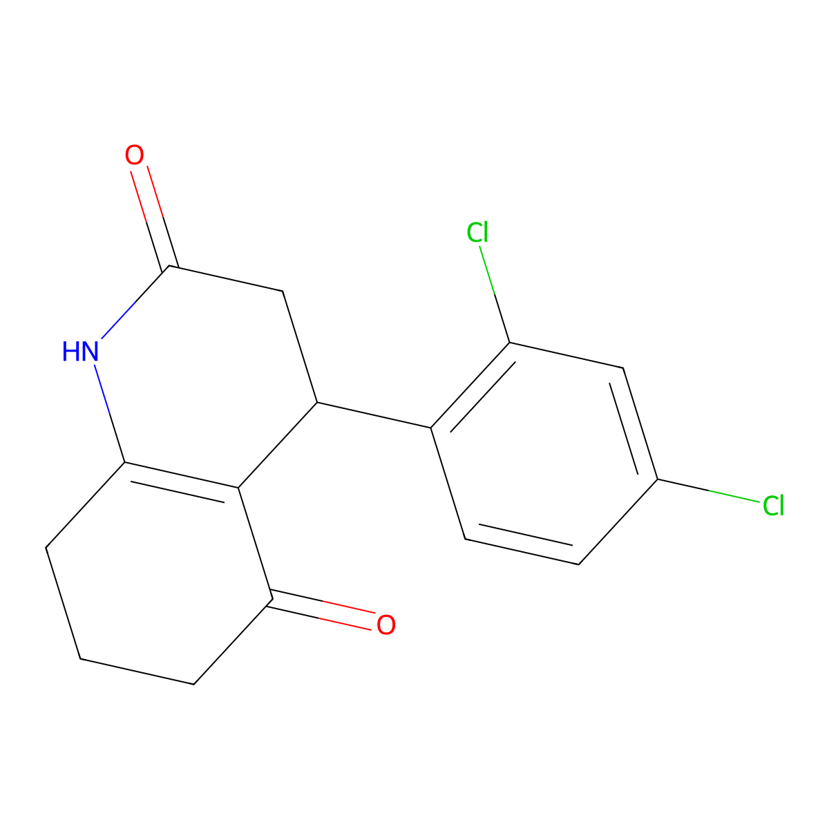 4-(2,4-Dichlorophenyl)-1,3,4,6,7,8-hexahydroquinoline-2,5-dione molecular structure, CAS 696639-73-3