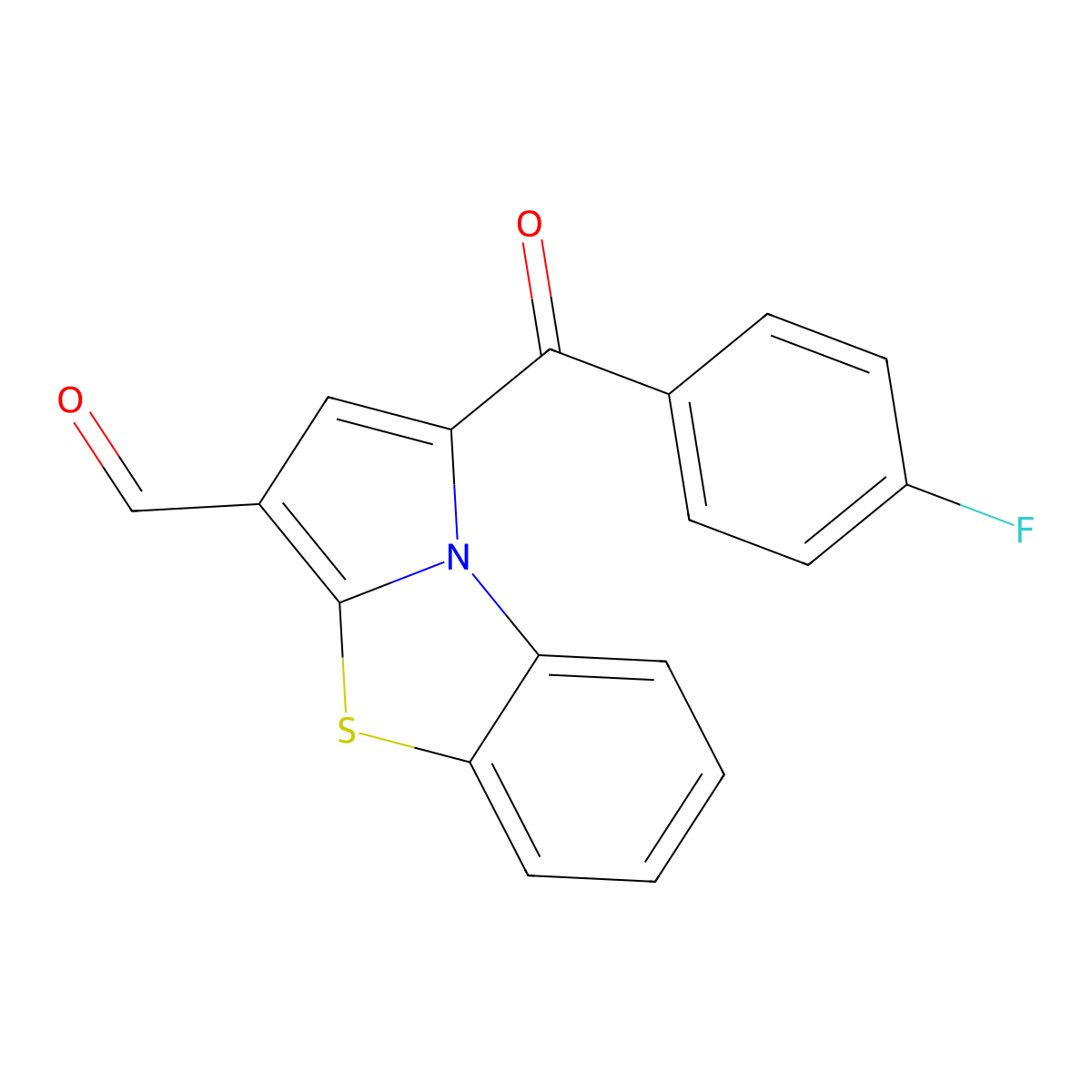 1-(4-Fluorobenzoyl)pyrrolo[2,1-b][1,3]benzothiazole-3-carbaldehyde molecular structure, CAS 696649-69-1