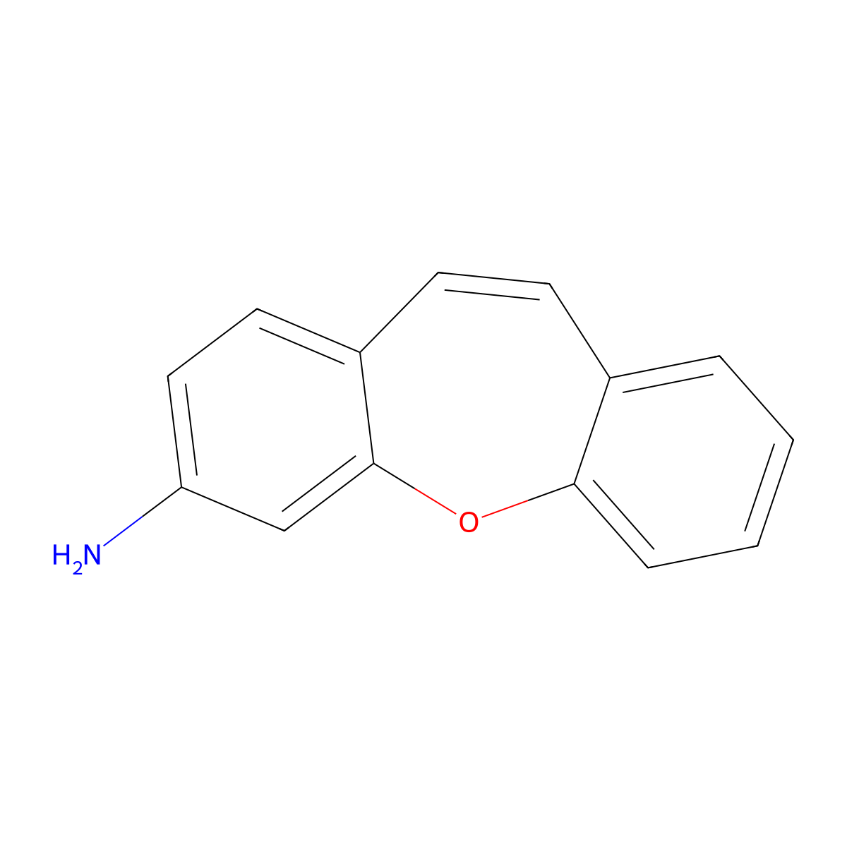 Benzo[b][1]benzoxepin-2-amine molecular structure, CAS 696649-84-0