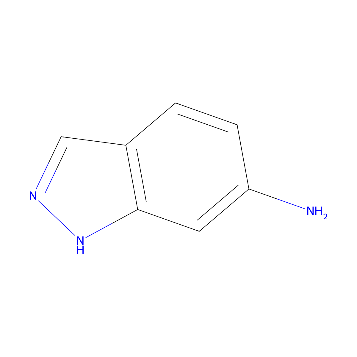 1H-Indazol-6-amine molecular structure, CAS 6967-12-0
