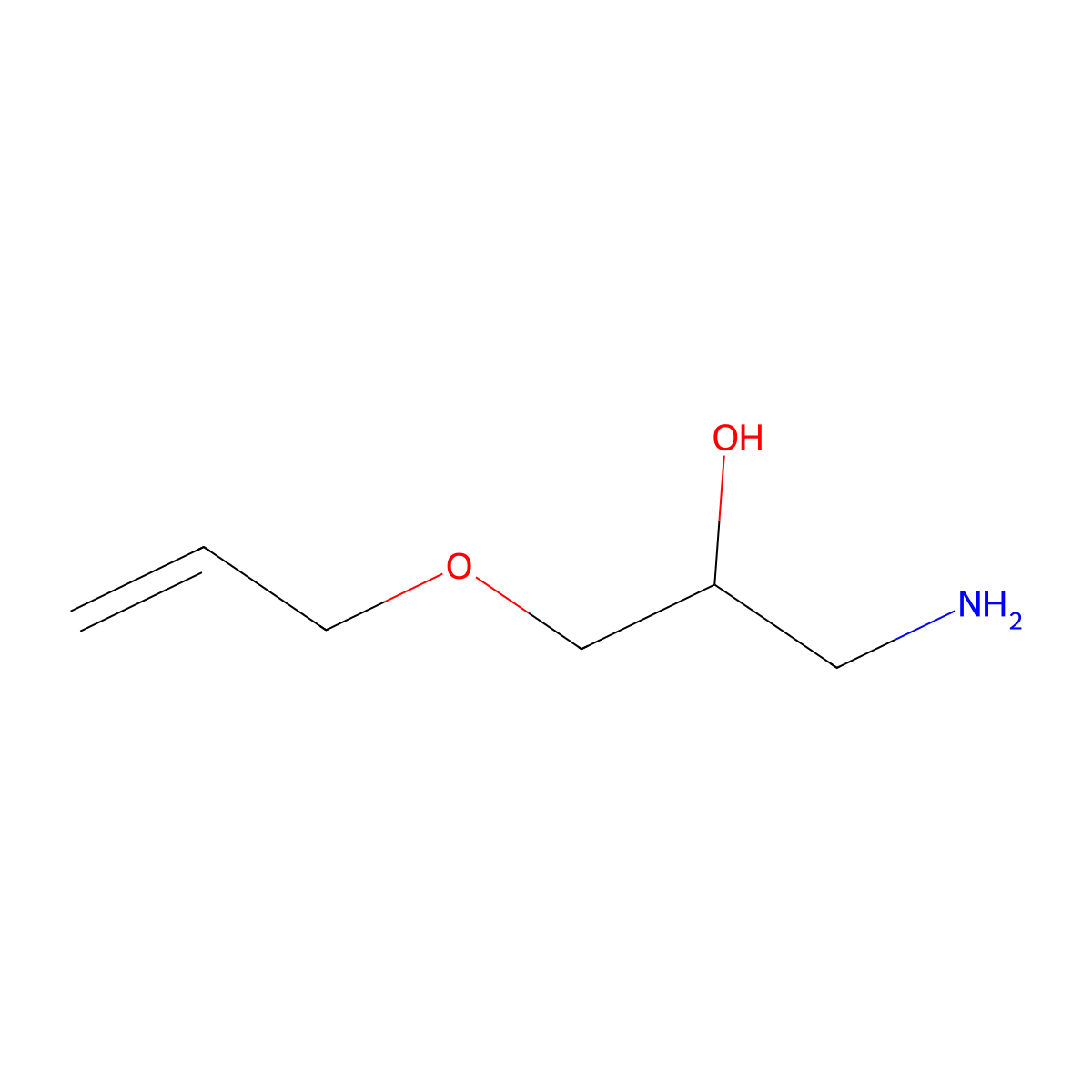 1-(Allyloxy)-3-aminopropan-2-ol molecular structure, CAS 6967-44-8