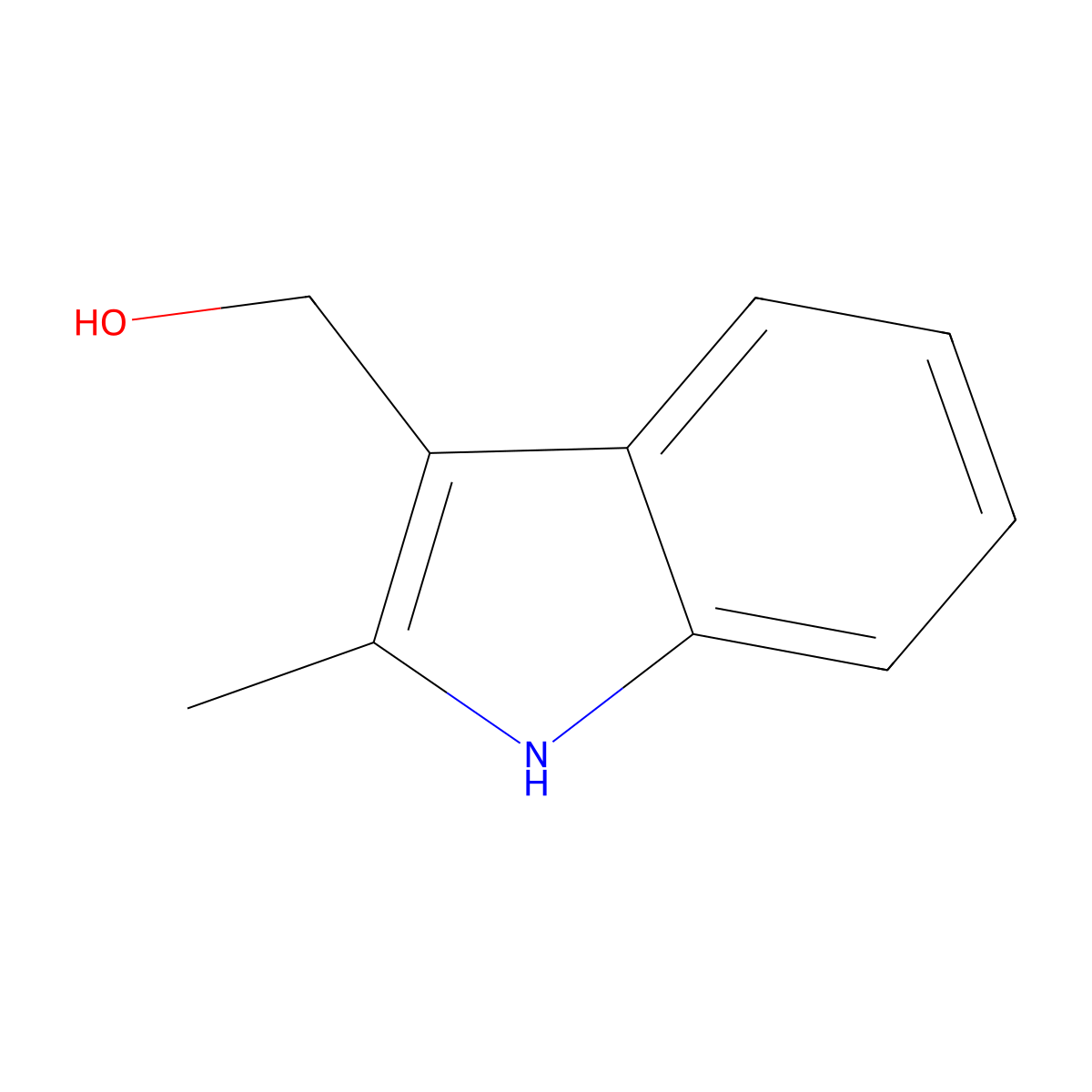 (2-Methyl-1h-indol-3-yl)methanol molecular structure, CAS 6967-71-1