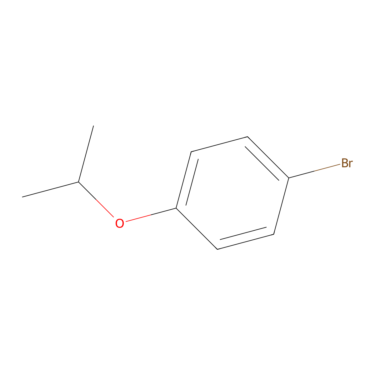 1-Bromo-4-(propan-2-yloxy)benzene molecular structure, CAS 6967-88-0