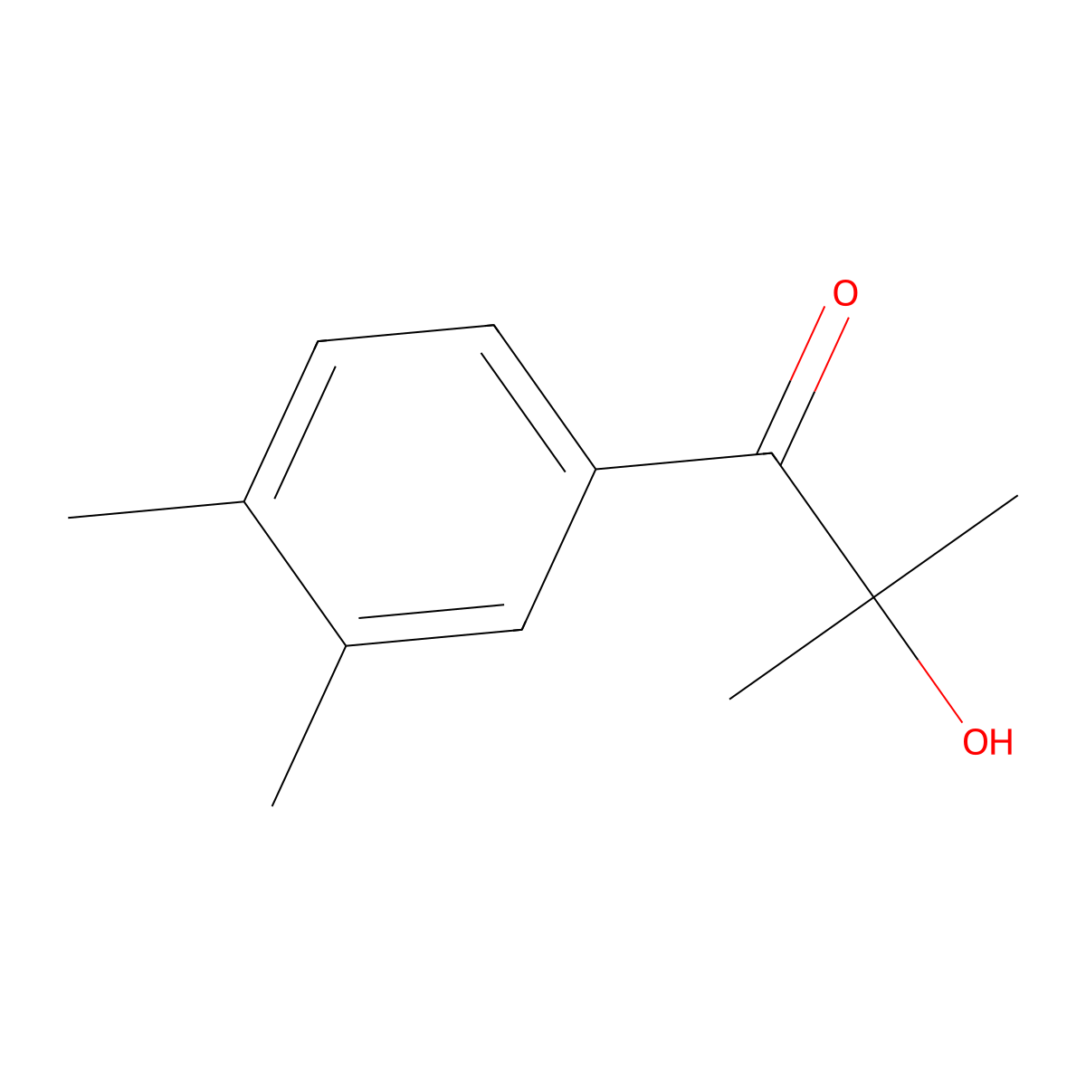 2-Hydroxy-2,3',4'-trimethylpropiophenone molecular structure, CAS 69673-83-2