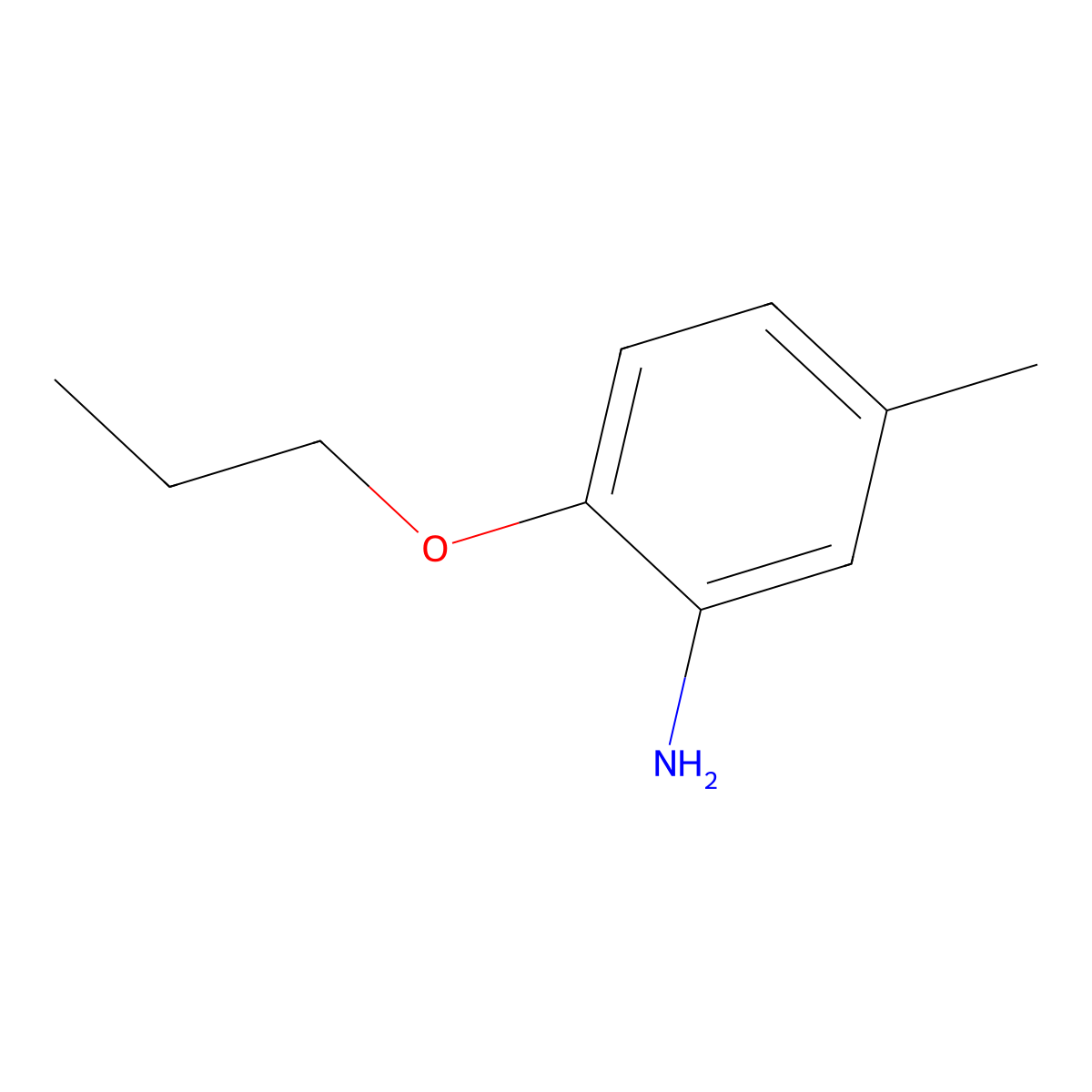 5-Methyl-2-propoxyaniline molecular structure, CAS 69676-23-9