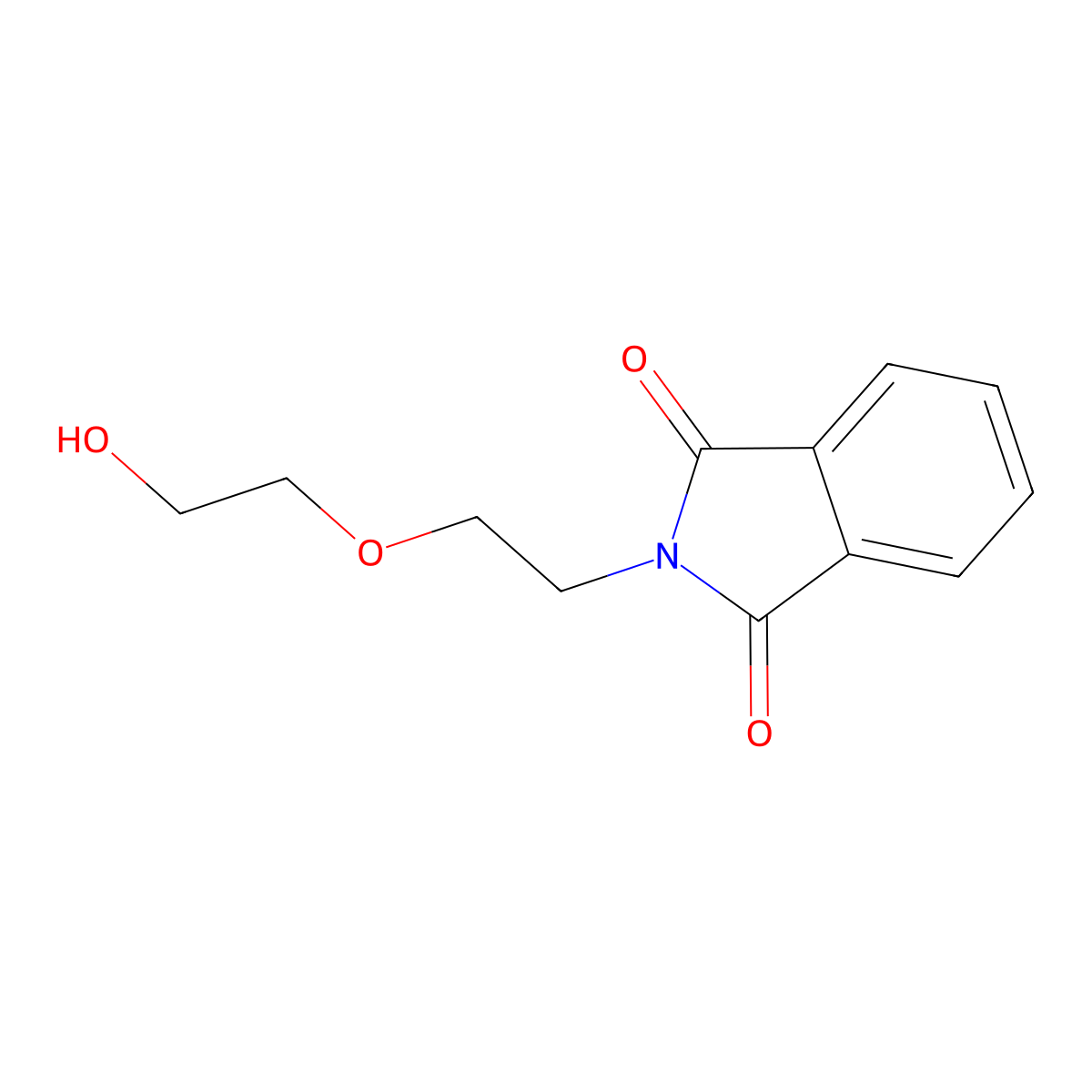 2-(2-(2-Hydroxyethoxy)ethyl)-1H-isoindole-1,3(2H)-dione molecular structure, CAS 69676-63-7