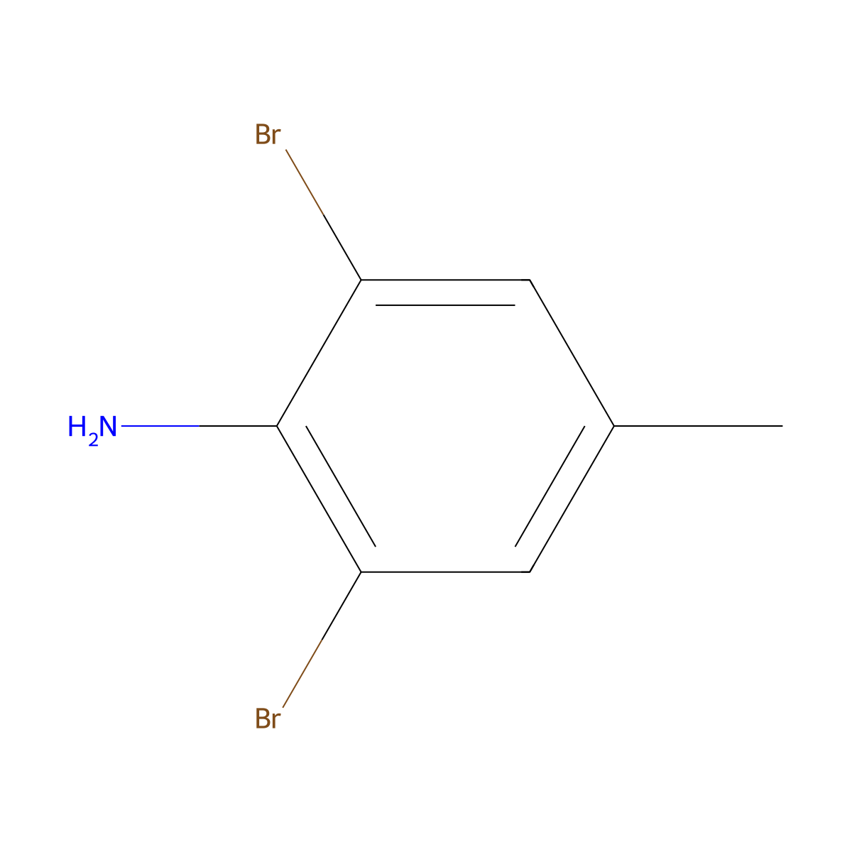 2,6-Dibromo-p-toluidine molecular structure, CAS 6968-24-7