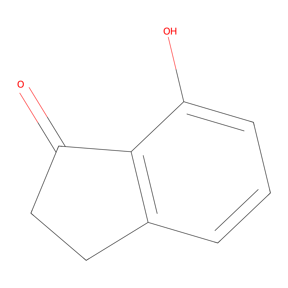 7-Hydroxy-1-indanone molecular structure, CAS 6968-35-0