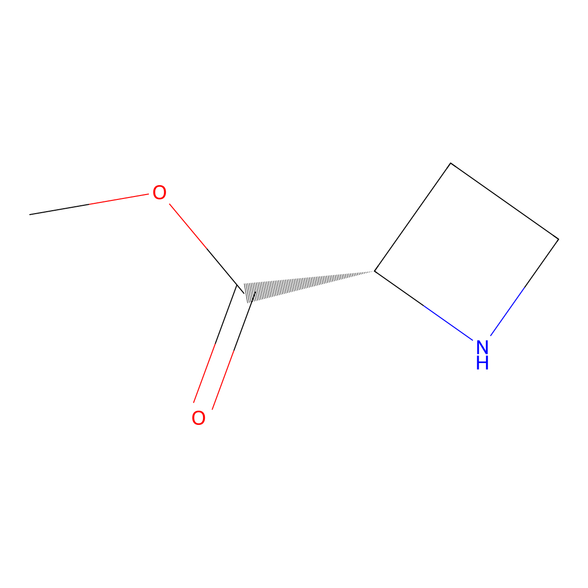 (S)-Methyl azetidine-2-carboxylate molecular structure, CAS 69684-70-4