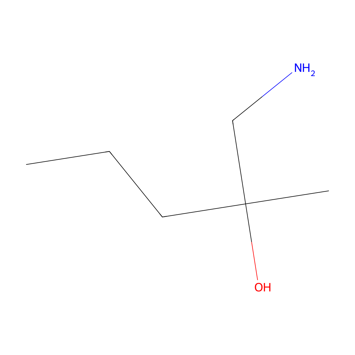 1-Amino-2-methylpentan-2-ol molecular structure, CAS 6969-37-5