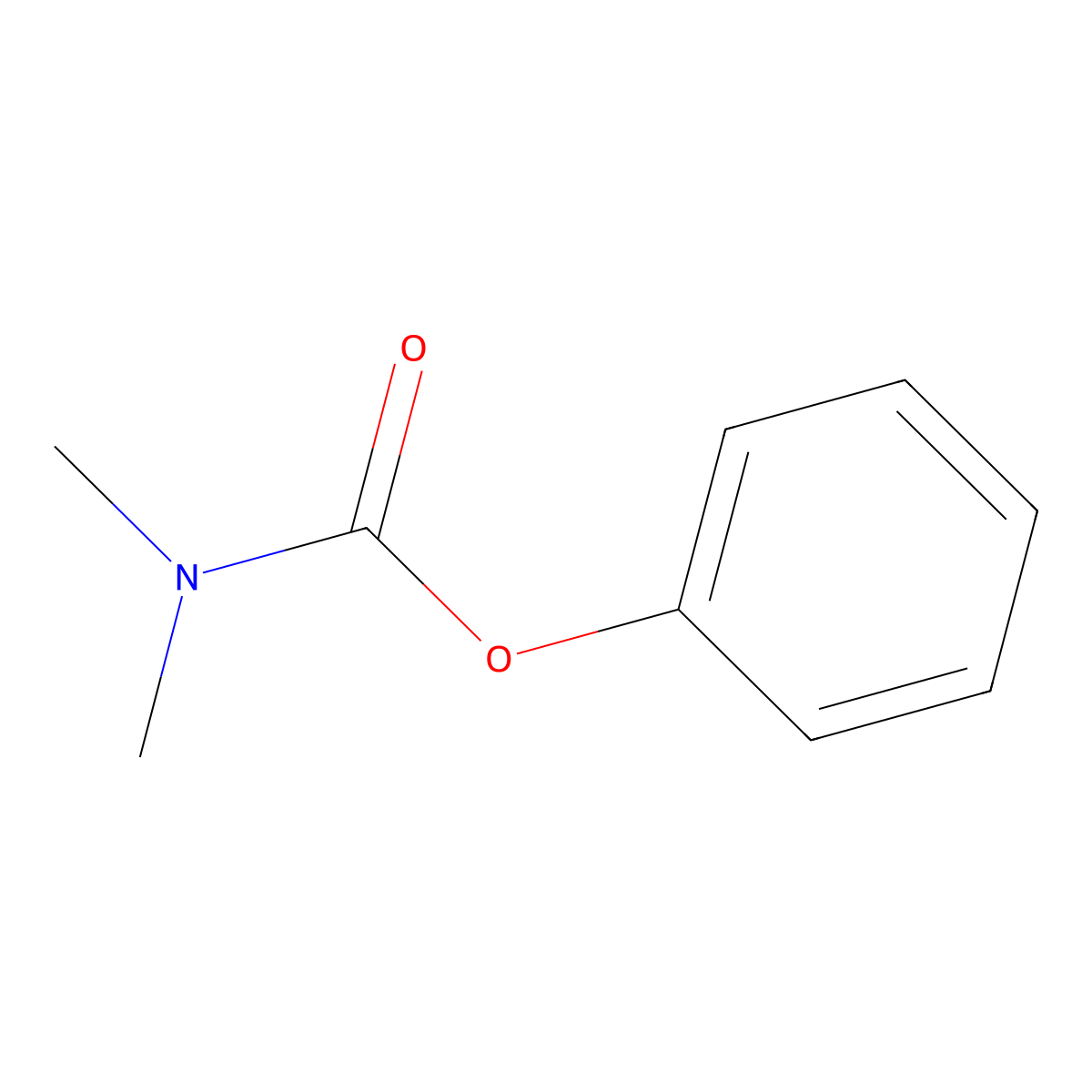 Phenyl N,N-dimethylcarbamate molecular structure, CAS 6969-90-0