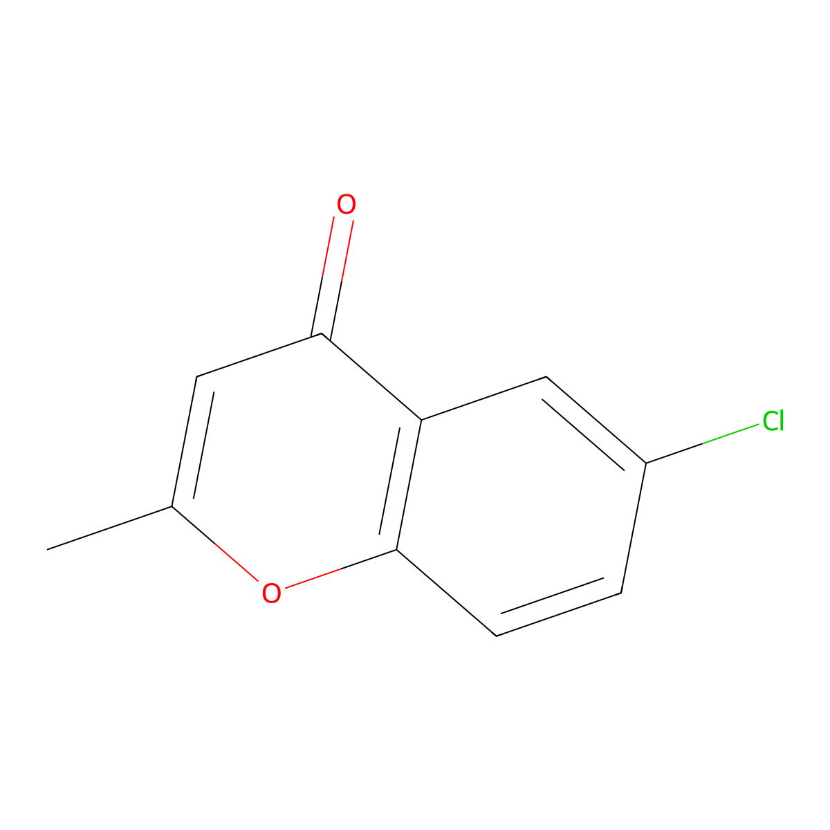 6-Chloro-2-methyl-4H-chromen-4-one molecular structure, CAS 69693-00-1