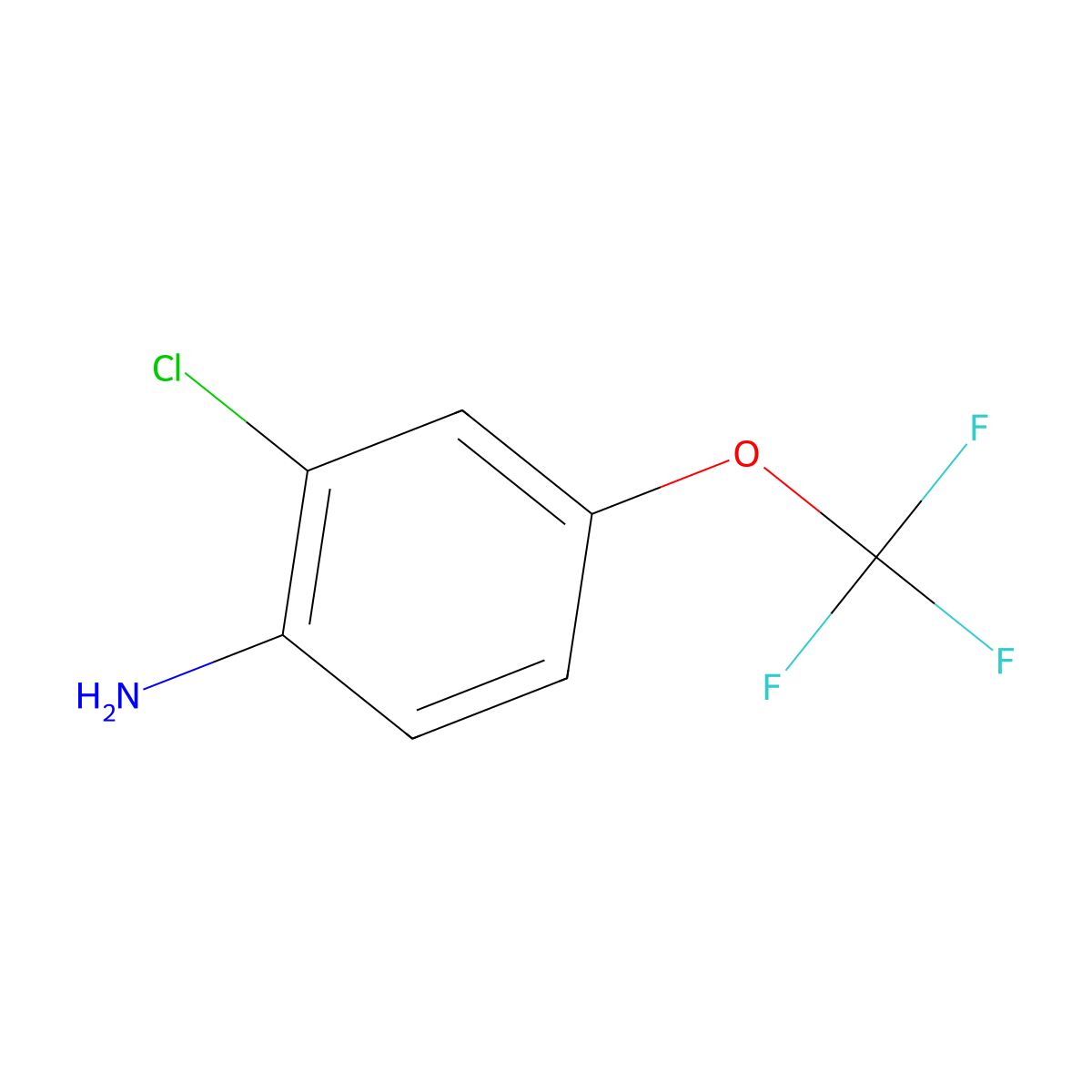 2-Chloro-4-(trifluoromethoxy)aniline molecular structure, CAS 69695-61-0