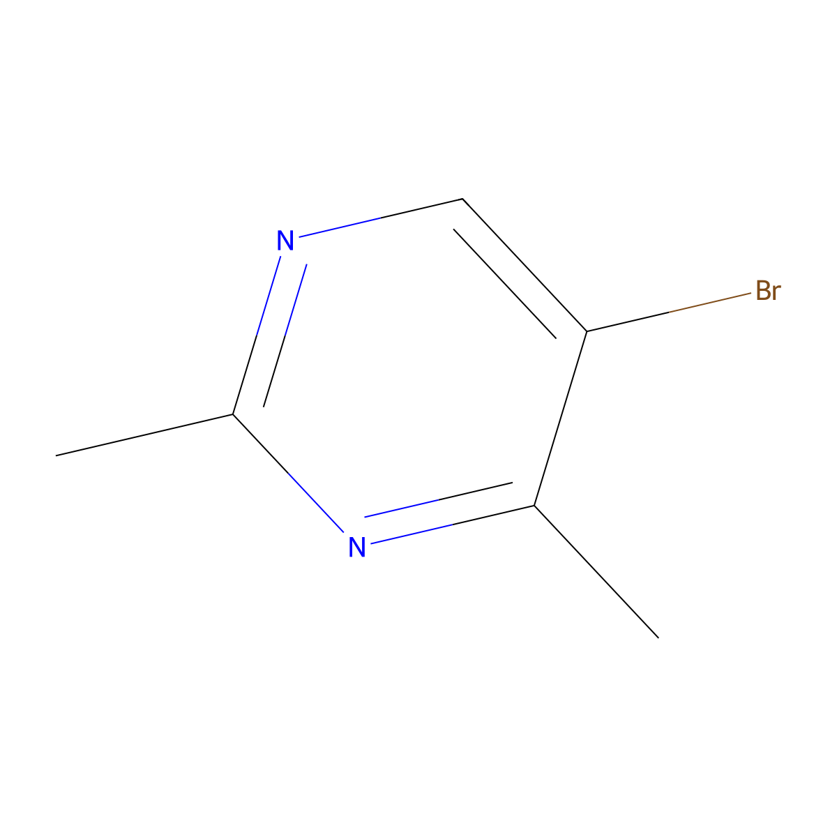 5-Bromo-2,4-dimethylpyrimidine molecular structure, CAS 69696-37-3