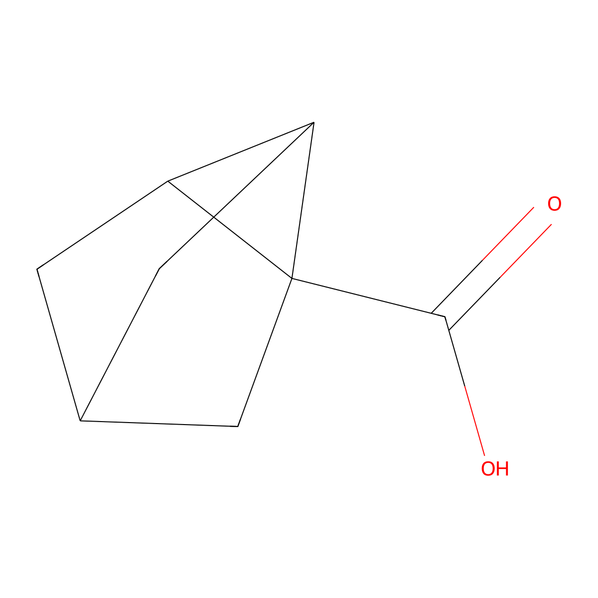 Tricyclo[2.2.1.0,2,6]heptane-1-carboxylic acid molecular structure, CAS 697-25-6