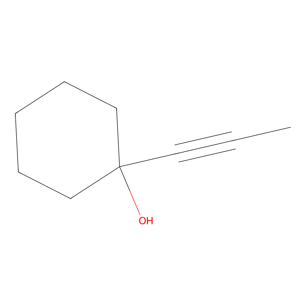 1-(1-Propynyl)cyclohexanol molecular structure, CAS 697-37-0