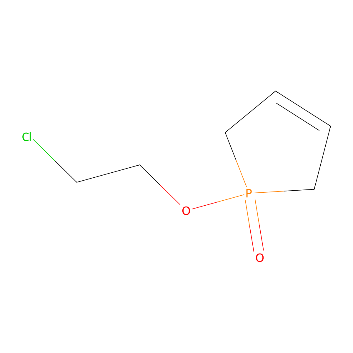 1-(2-chloroethoxy)-2,5-dihydro-1H-1lambda5-phosphol-1-one molecular structure, CAS 697-43-8