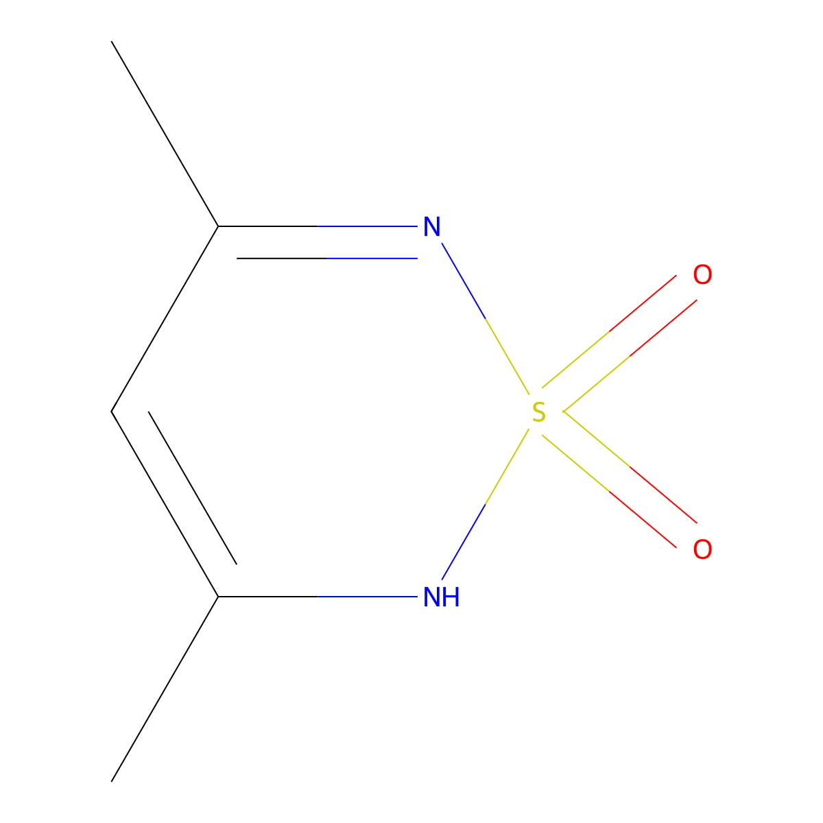 3,5-Dimethyl-1lambda~6~,2,6-thiadiazine-1,1(2H)-dione molecular structure, CAS 697-44-9