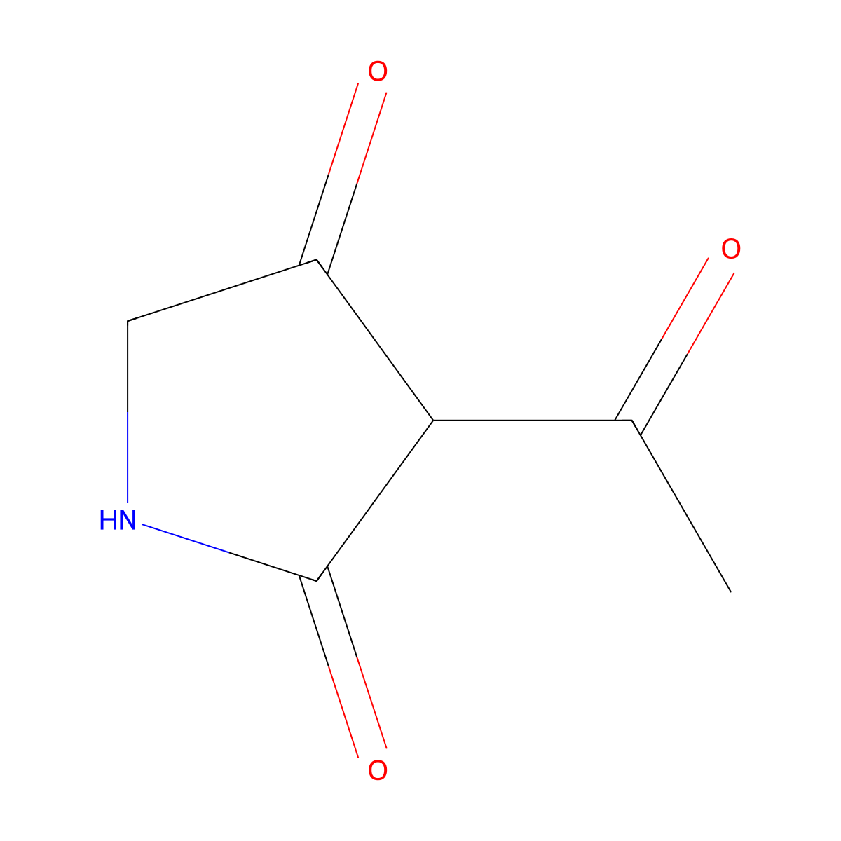 3-Acetylpyrrolidine-2,4-dione molecular structure, CAS 697-57-4