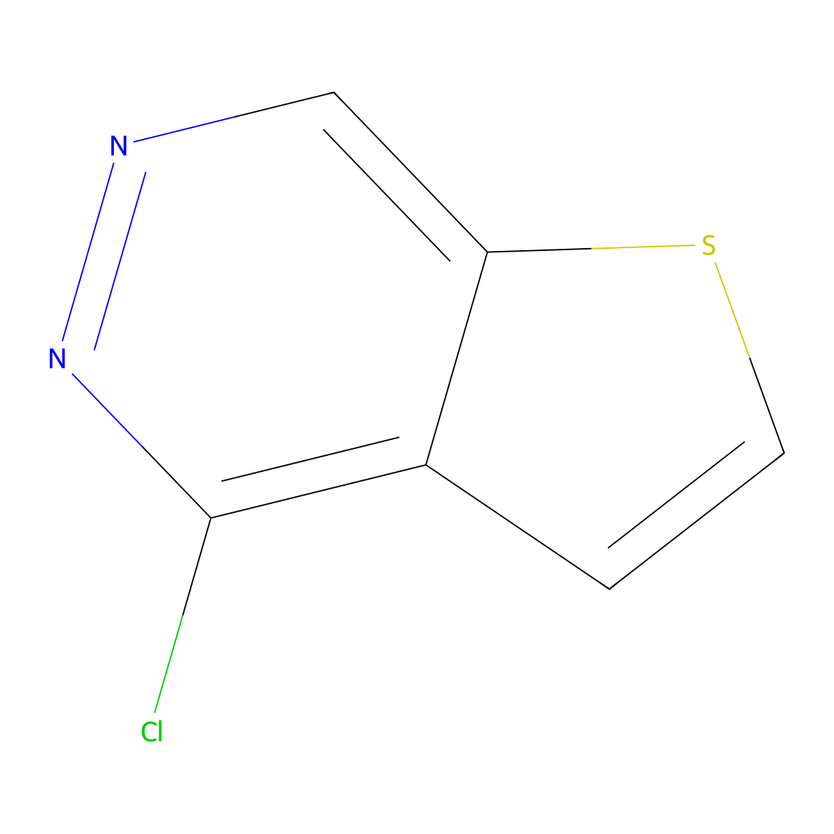 4-Chlorothieno[2,3-d]pyridazine molecular structure, CAS 697-68-7