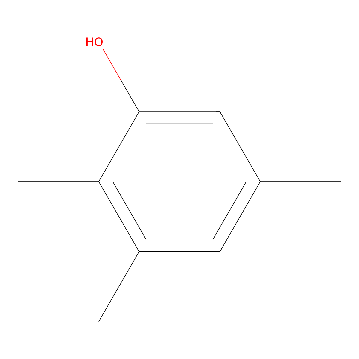 2,3,5-Trimethylphenol molecular structure, CAS 697-82-5