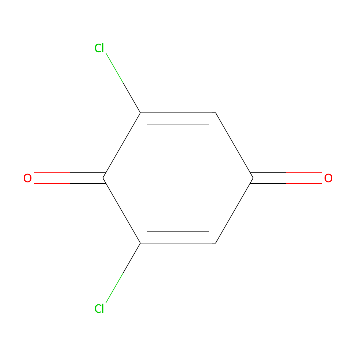 2,6-Dichloro-1,4-benzoquinone molecular structure, CAS 697-91-6