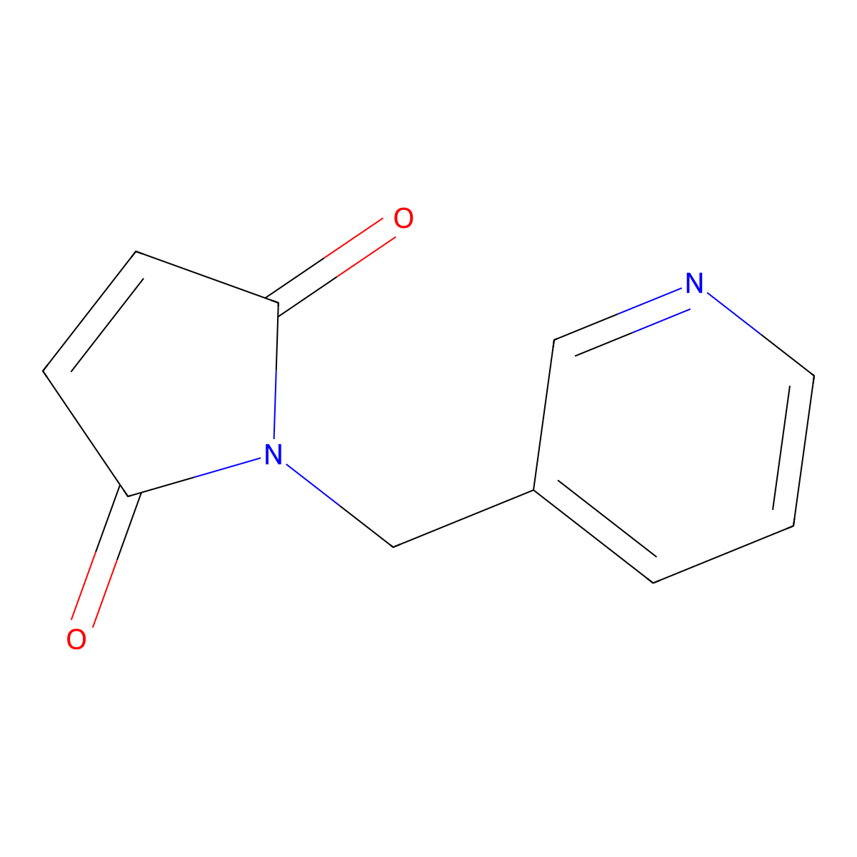 1-(Pyridin-3-ylmethyl)-1h-pyrrole-2,5-dione molecular structure, CAS 6970-35-0