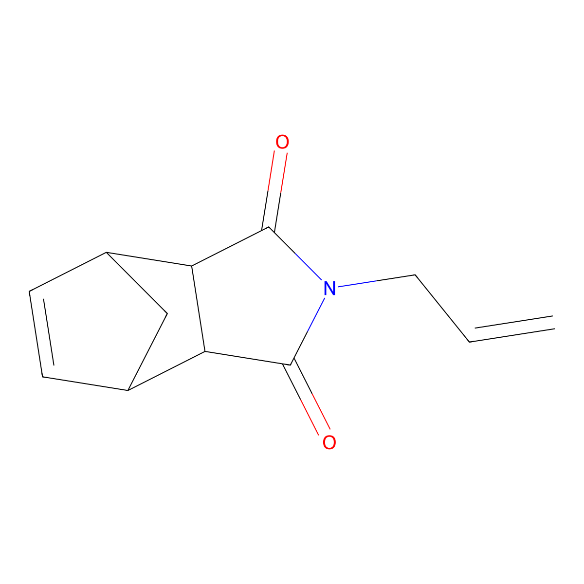2-(Prop-2-en-1-yl)-3a,4,7,7a-tetrahydro-1h-4,7-methanoisoindole-1,3(2h)-dione molecular structure, CAS 6971-11-5