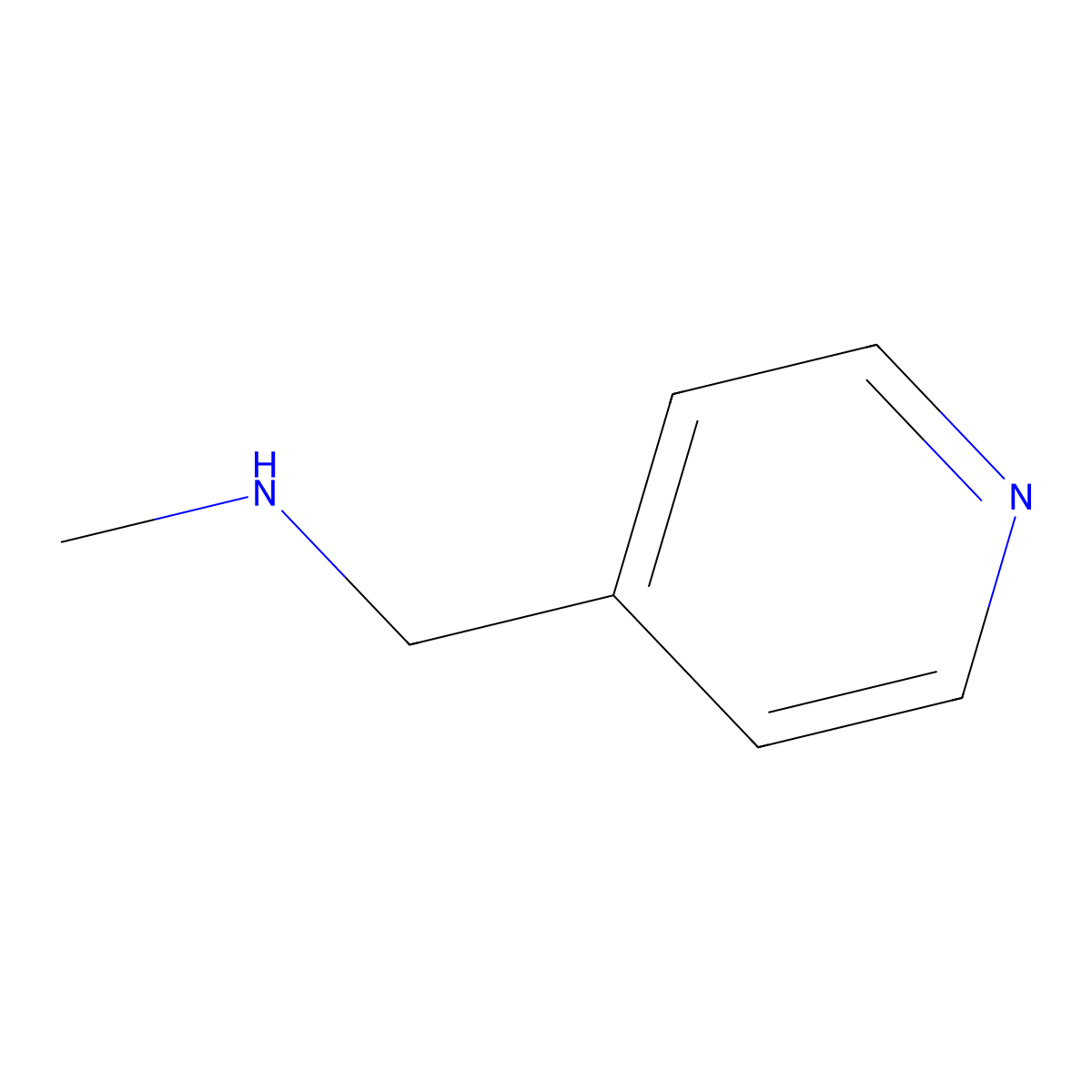 N-Methylpyridine-4-methylamine molecular structure, CAS 6971-44-4