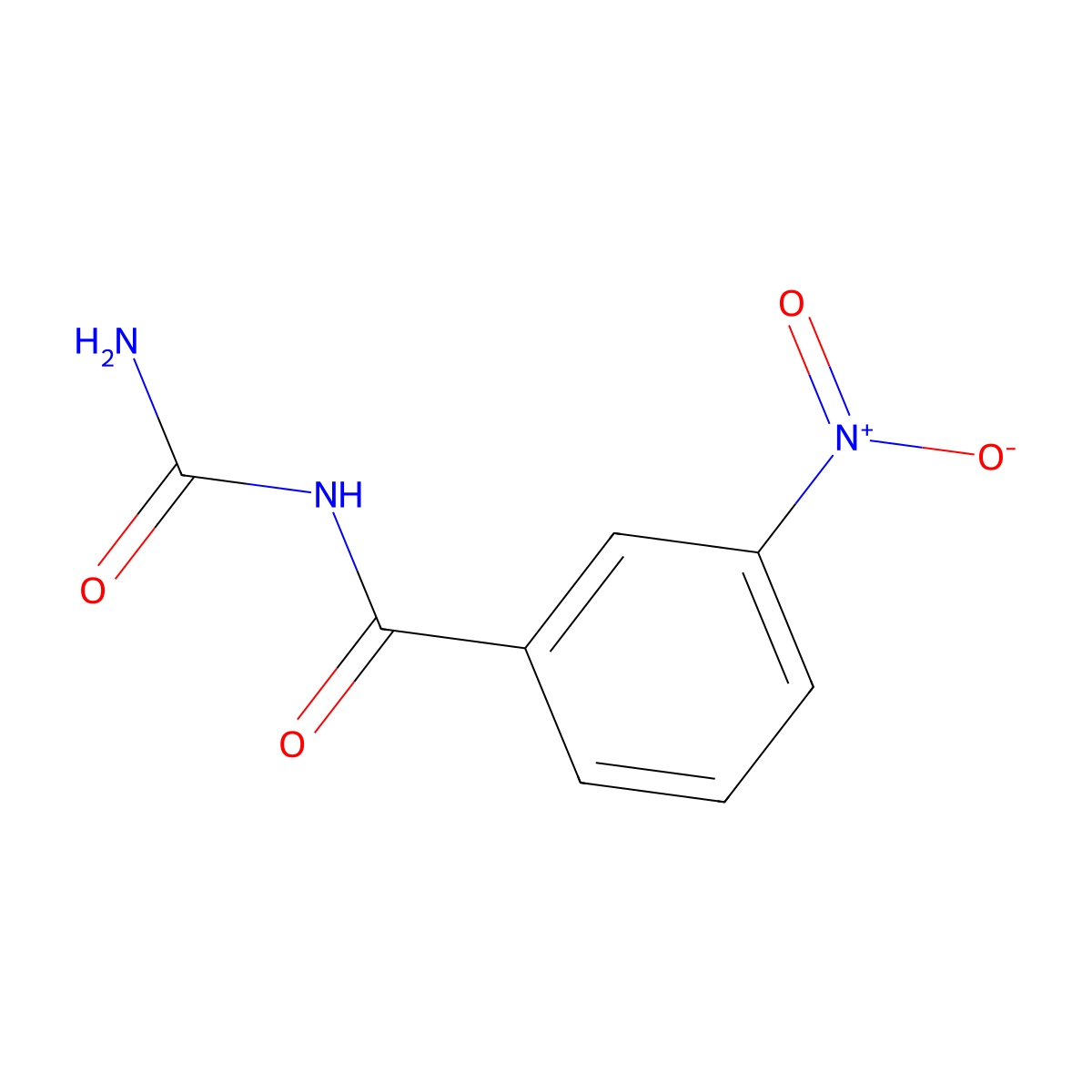 1-(3-Nitrobenzoyl)urea molecular structure, CAS 6971-48-8