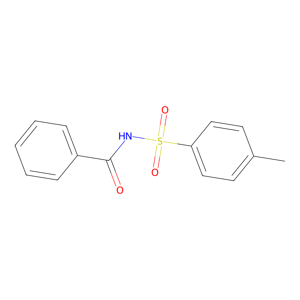 Benzamide, N-((4-methylphenyl)sulfonyl)- molecular structure, CAS 6971-74-0